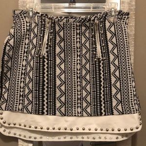 Black and white skirt